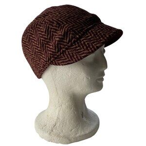 Kangol Womens Herringbone Deeto Hat Cap Size‎ Small Preppy Old Money Timeless